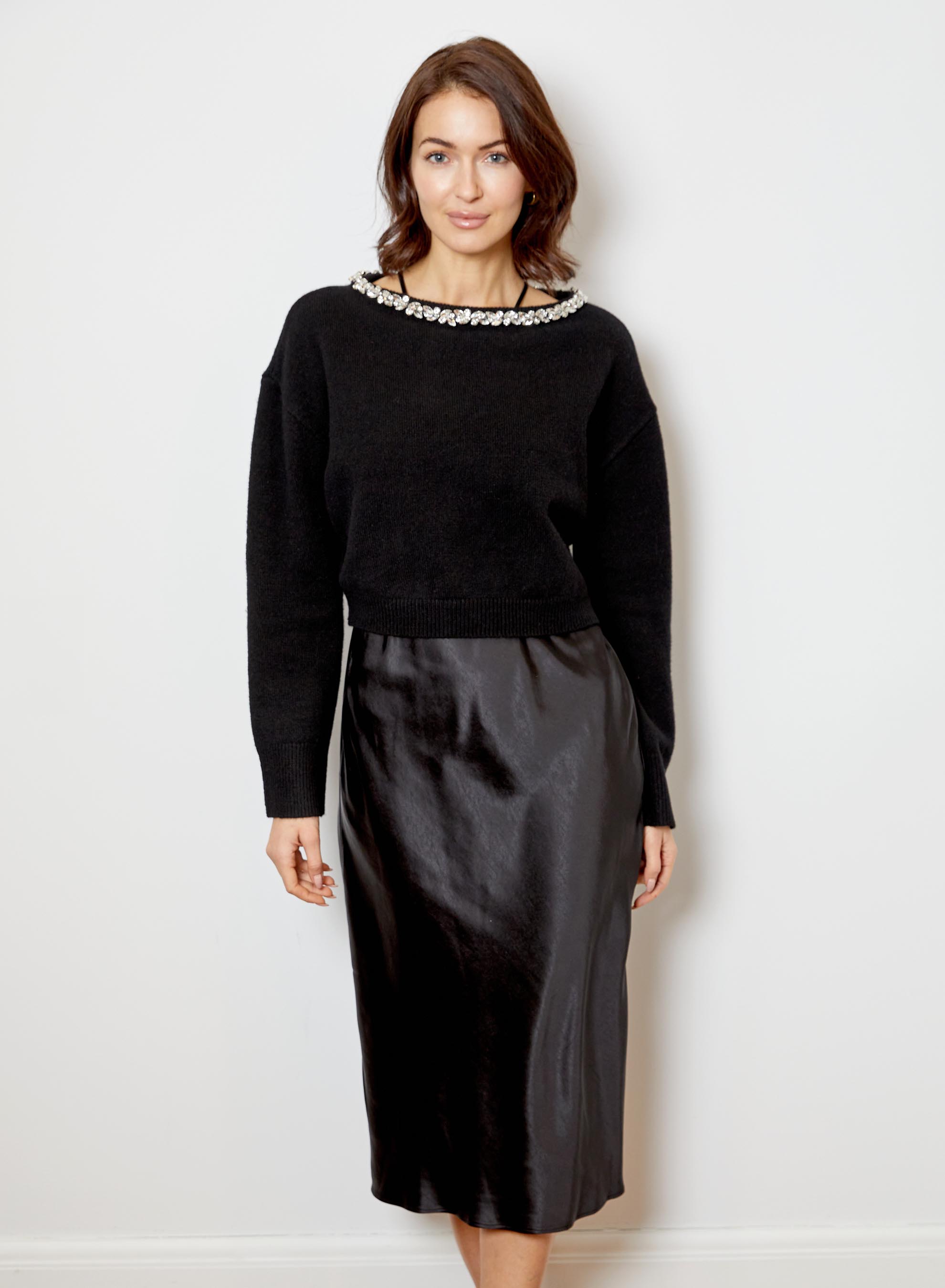 dh new york crewneck combo midi dress Bel Sweater/Dress Combo – DH New York