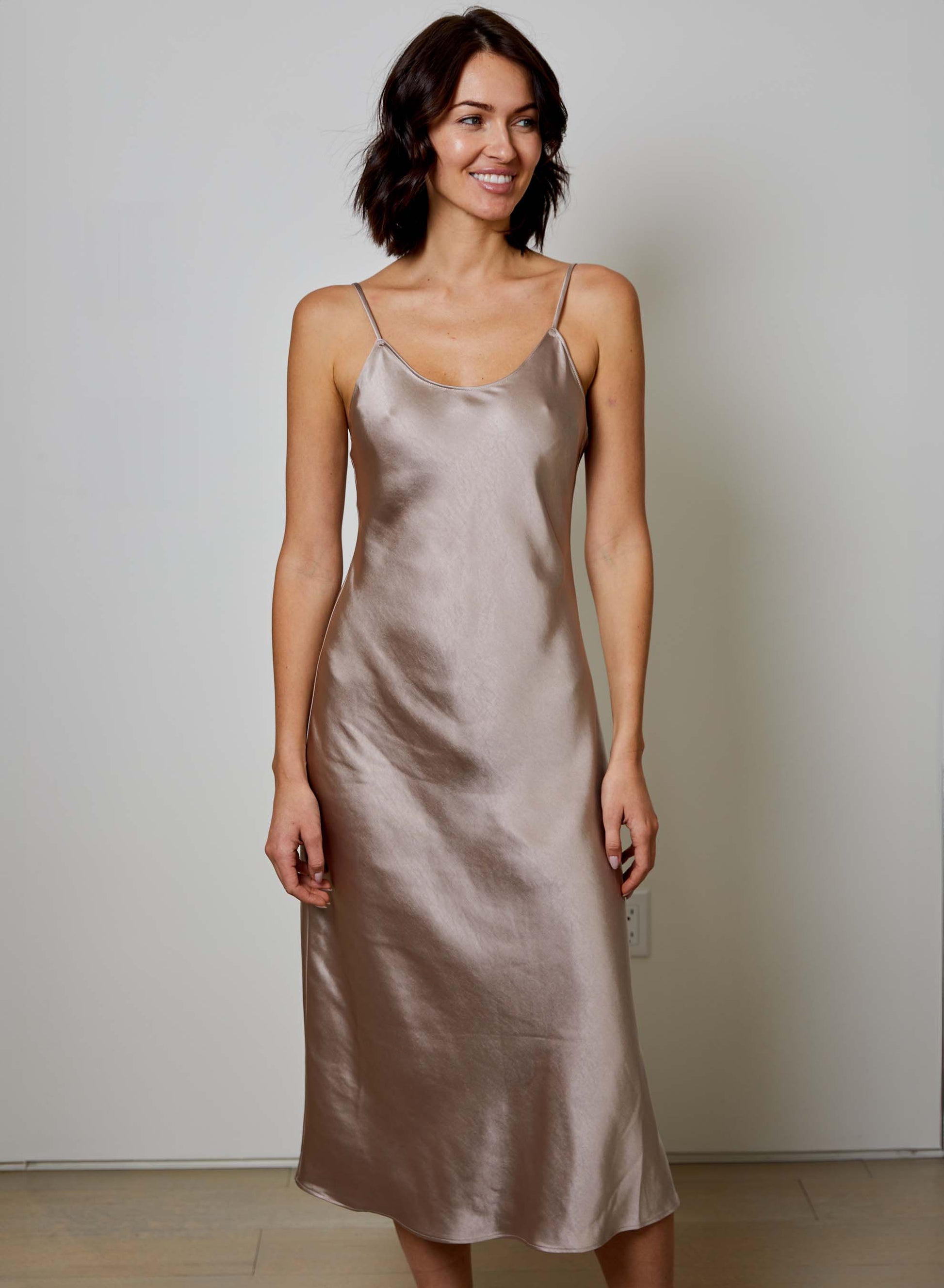 elise satin dress Elise Satin Cowl Maxi Dress by Dress Forum